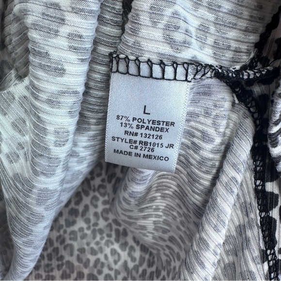 Jackson Rowe | Abstract Dot Print Pull-On Midi Skirt – Gray/Black | Size L - Picture 6 of 9